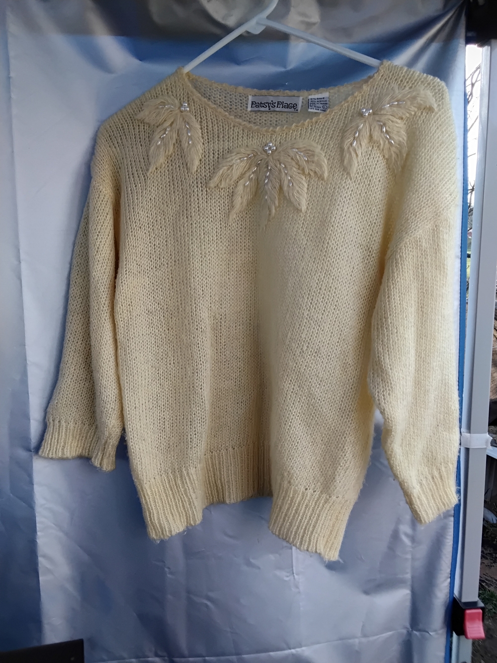 Soft Buttery Yellow  Vintage Sweater